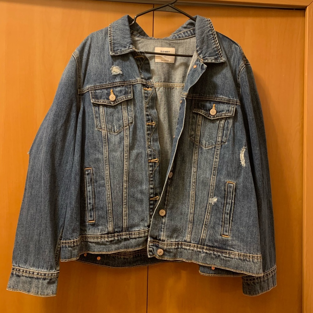 Distressed Jean jacket